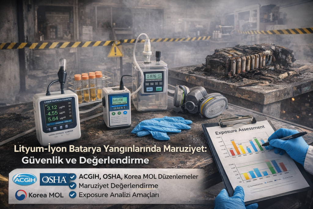 Lityum-İyon Batarya Yangınlarında Maruziyet - Güvenlik ve Değerlendirme