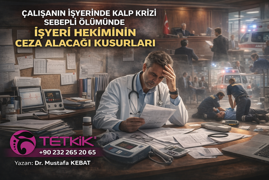 Çalışanın İşyerinde Kalp Krizi Sebepli Ölümünde İşyeri Hekiminin Ceza Alacağı Kusurları