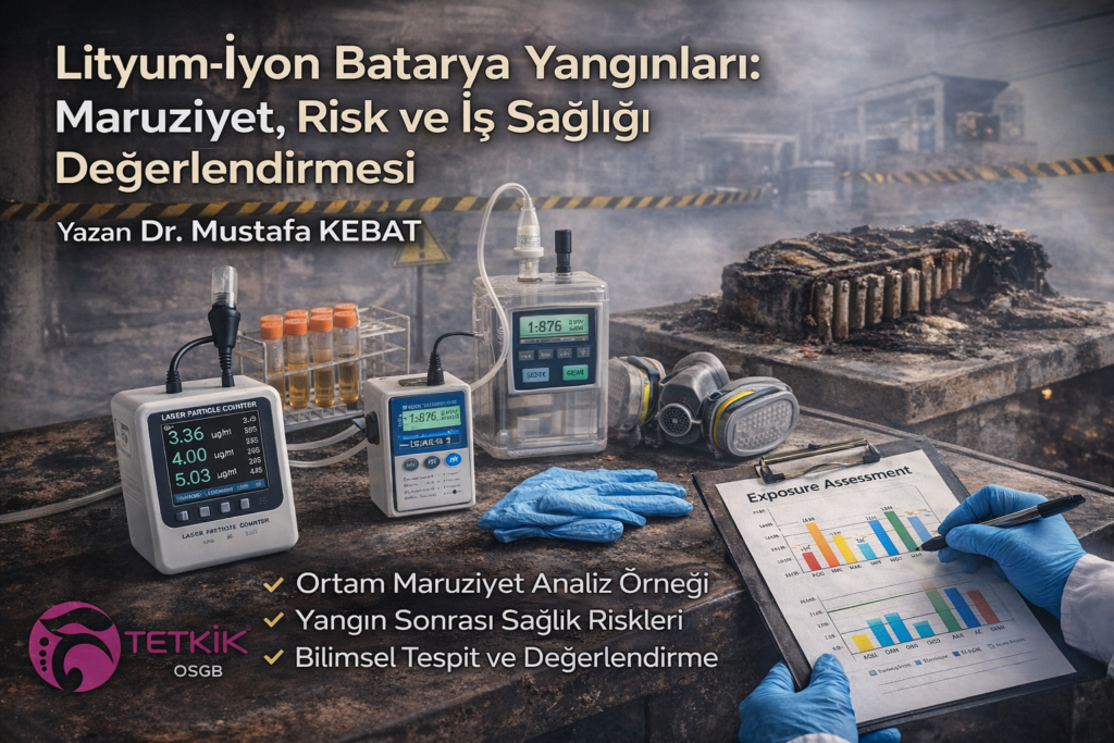 Lityum-İyon Batarya Yangınları - Maruziyet, Risk ve İş Sağlığı Değerlendirmesi