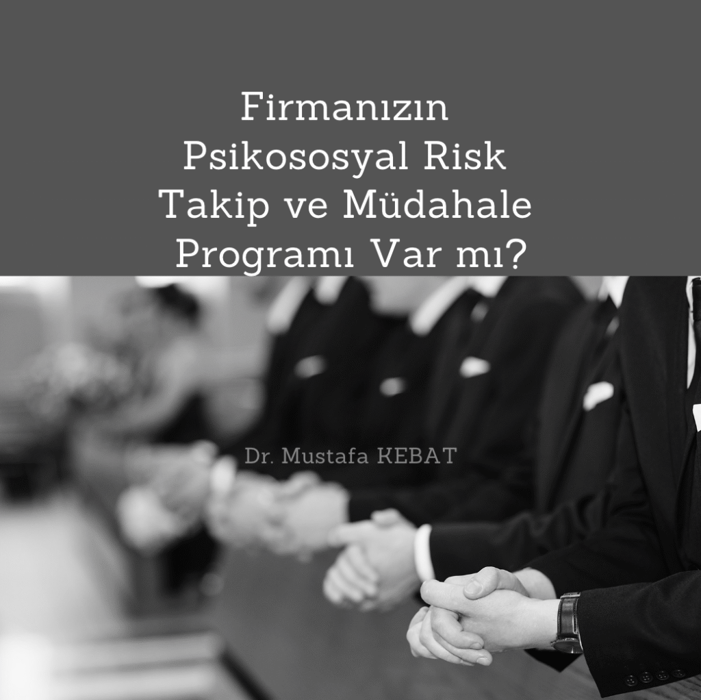 Firmanızın Psikososyal Risk Takip ve Müdahale Programı Var mı?