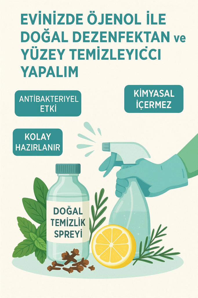 Evinizde Öjenol İle Doğal Dezenfektan ve Yüzey Temizleyici Yapalım