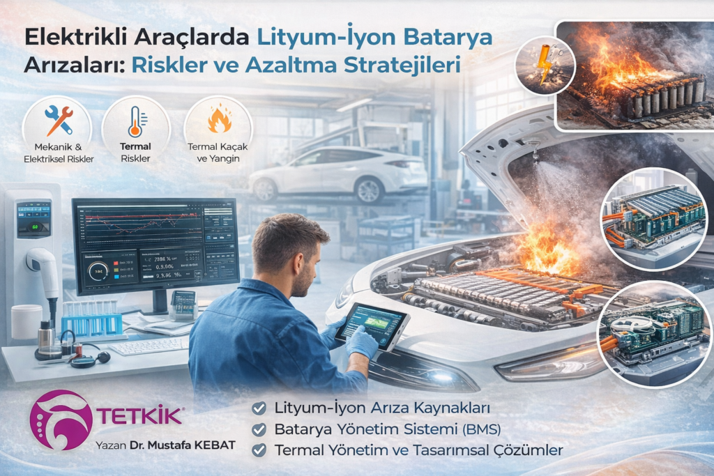 Elektrikli Araçlarda Lityum-İyon Batarya Arızaları, Riskler ve Azaltma Stratejileri