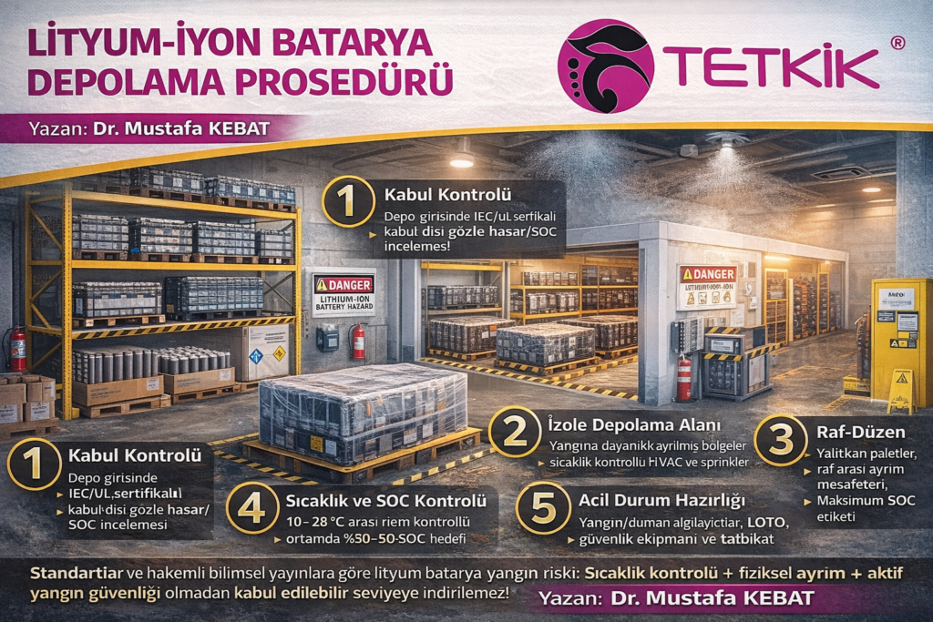 Lityum-İyon Batarya Depolama Prosedürü