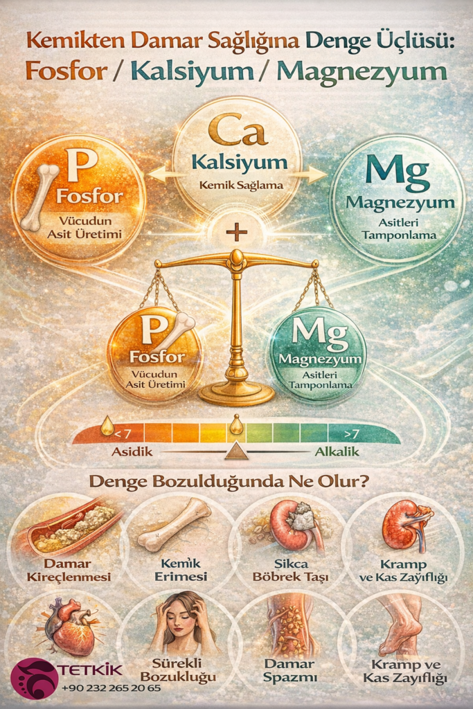 Fosfor – Kalsiyum – Magnezyum Vücudun Üç Atlısı