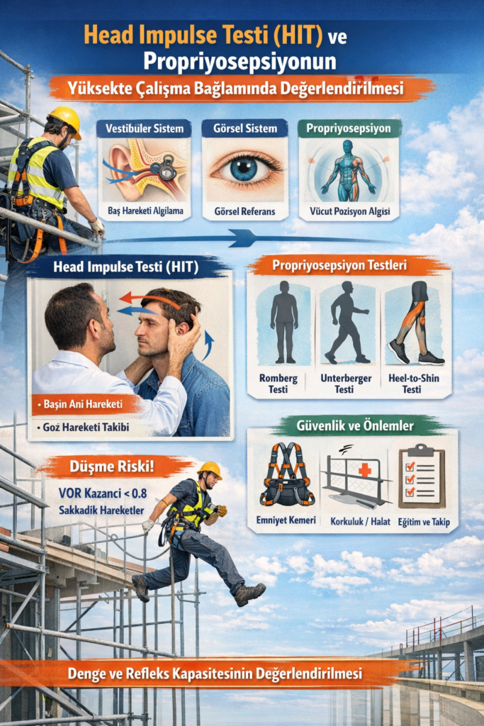 Head Impulse Testi (HIT) ve Propriyosepsiyonun Yüksekte Çalışma Bağlamında Değerlendirilmesi