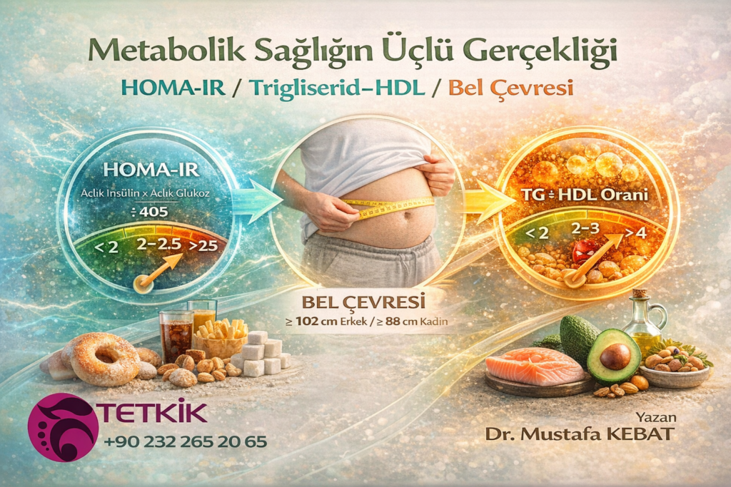 Metabolik Sağlığın Üçlü Gerçekliği - HOMA-IR / Trigliserid–HDL / Bel Çevresi
